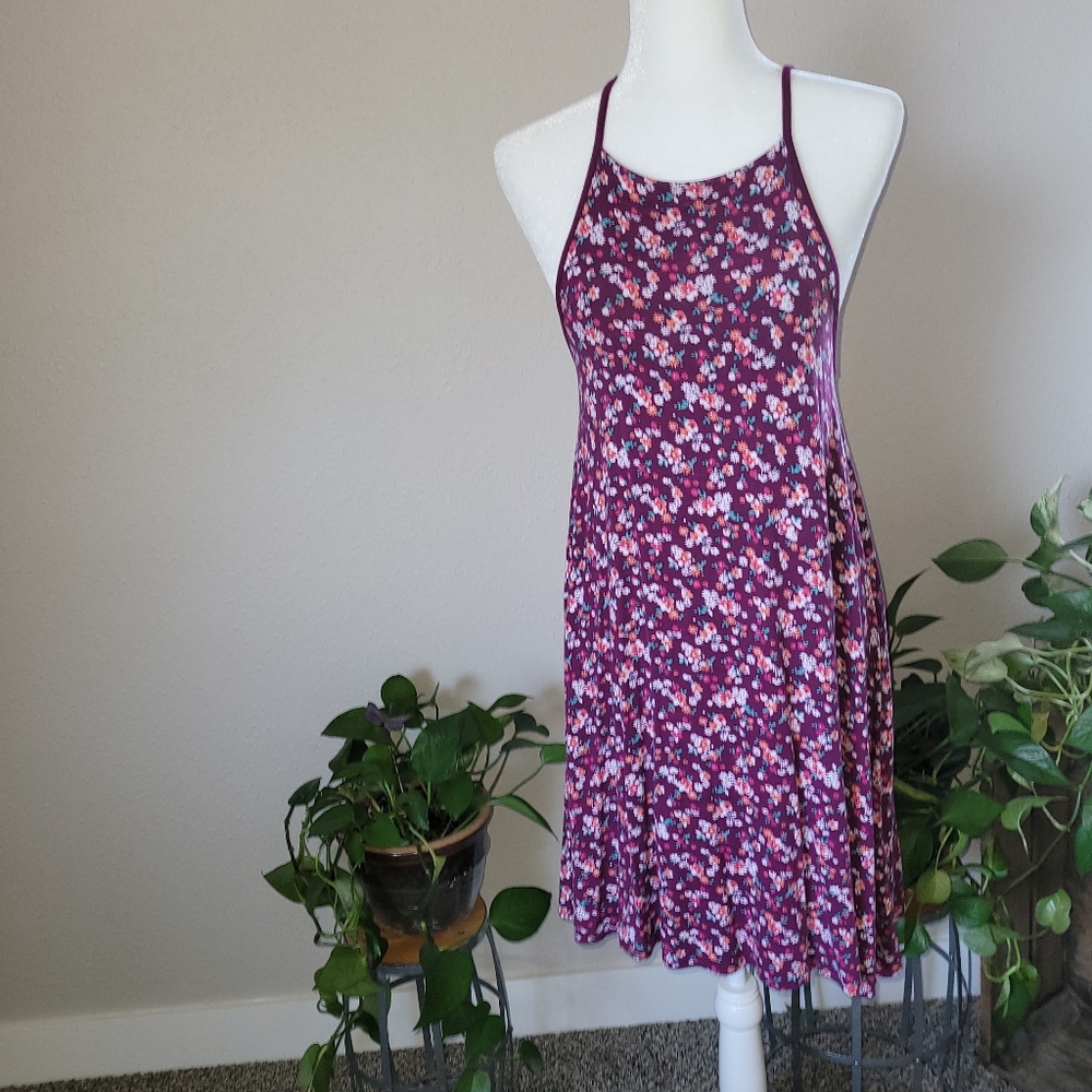Floral T-back summer dress